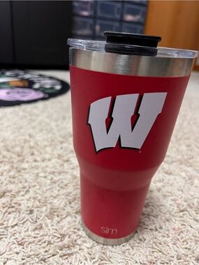 Wisconsin 'W' Red Tumbler